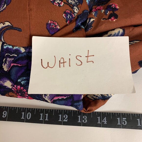 Band Of Gypsies Mini Dress Corset Dark Floral Boho Fairy Romantic Resort SZ S - Picture 9 of 10